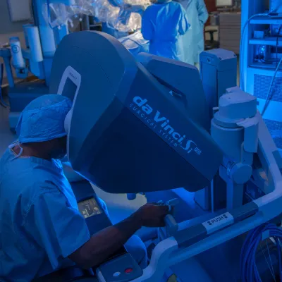 DaVinci Robotic Surgery Being Performed