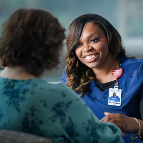 Nurse Comforting Patient at UChicago Medicine AdventHealth Hospital