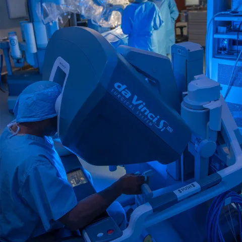 DaVinci Robotic Surgery Being Performed