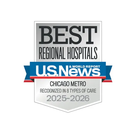 U.S News Award Best Regional Hospital in Chicago Metro.