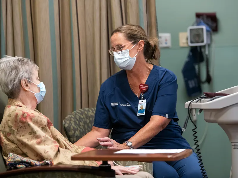 Nurse With Older Patient