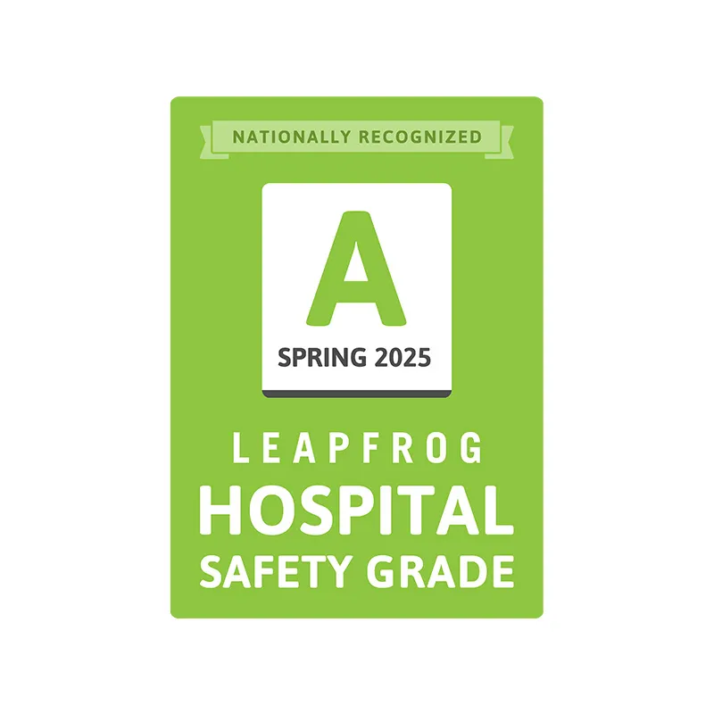 Three of our hospitals have been awarded a Safety Grade "A" from the Leapfrog Group.