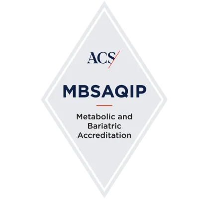 Metabolic and bariatric accreditation award badge (MBSAQIP).
